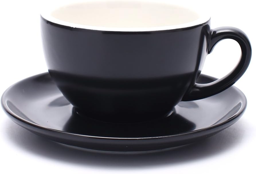Double Espresso Coffee Cup and Saucer