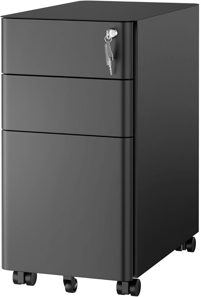 Mount-It! Rolling Under Desk Cabinet