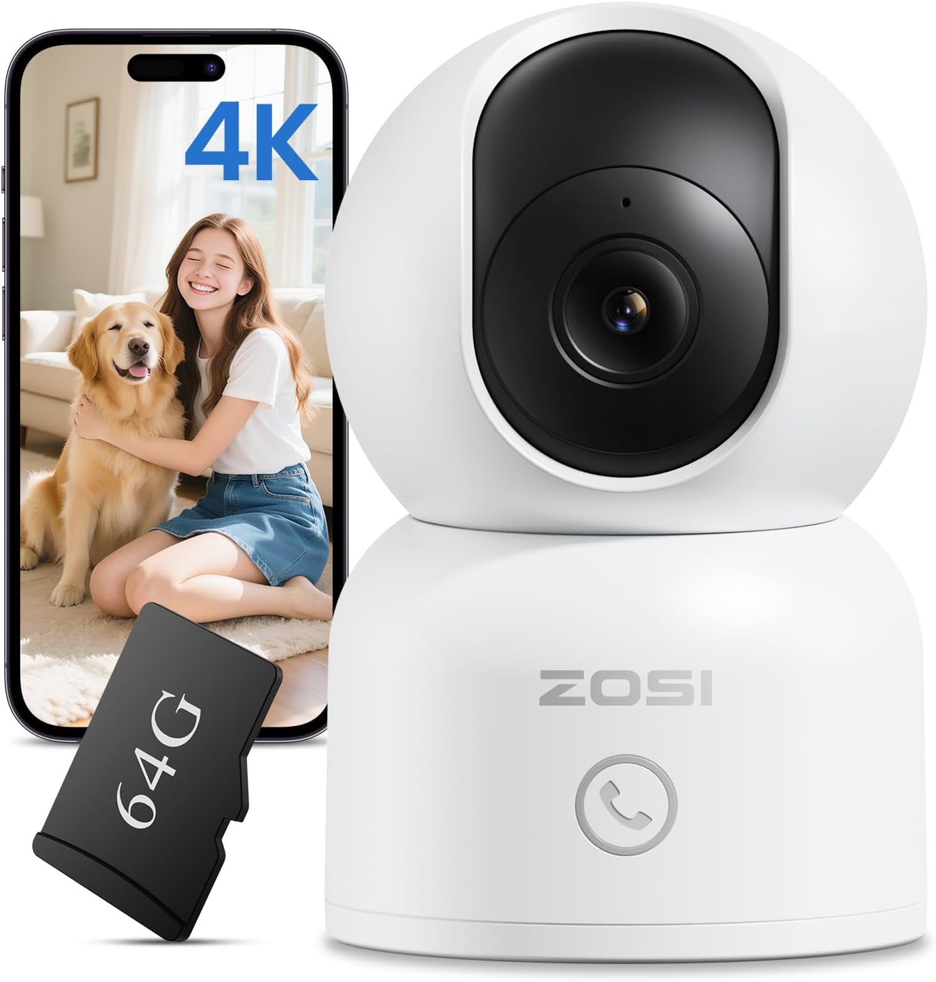 ZOSI 4K Indoor Security Camera