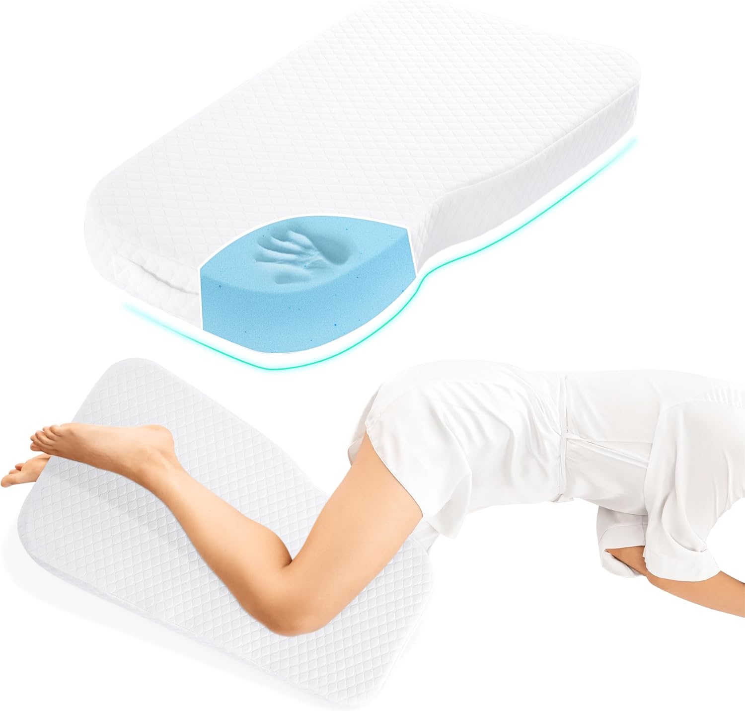 HOMBYS Memory Foam Knee Pillow