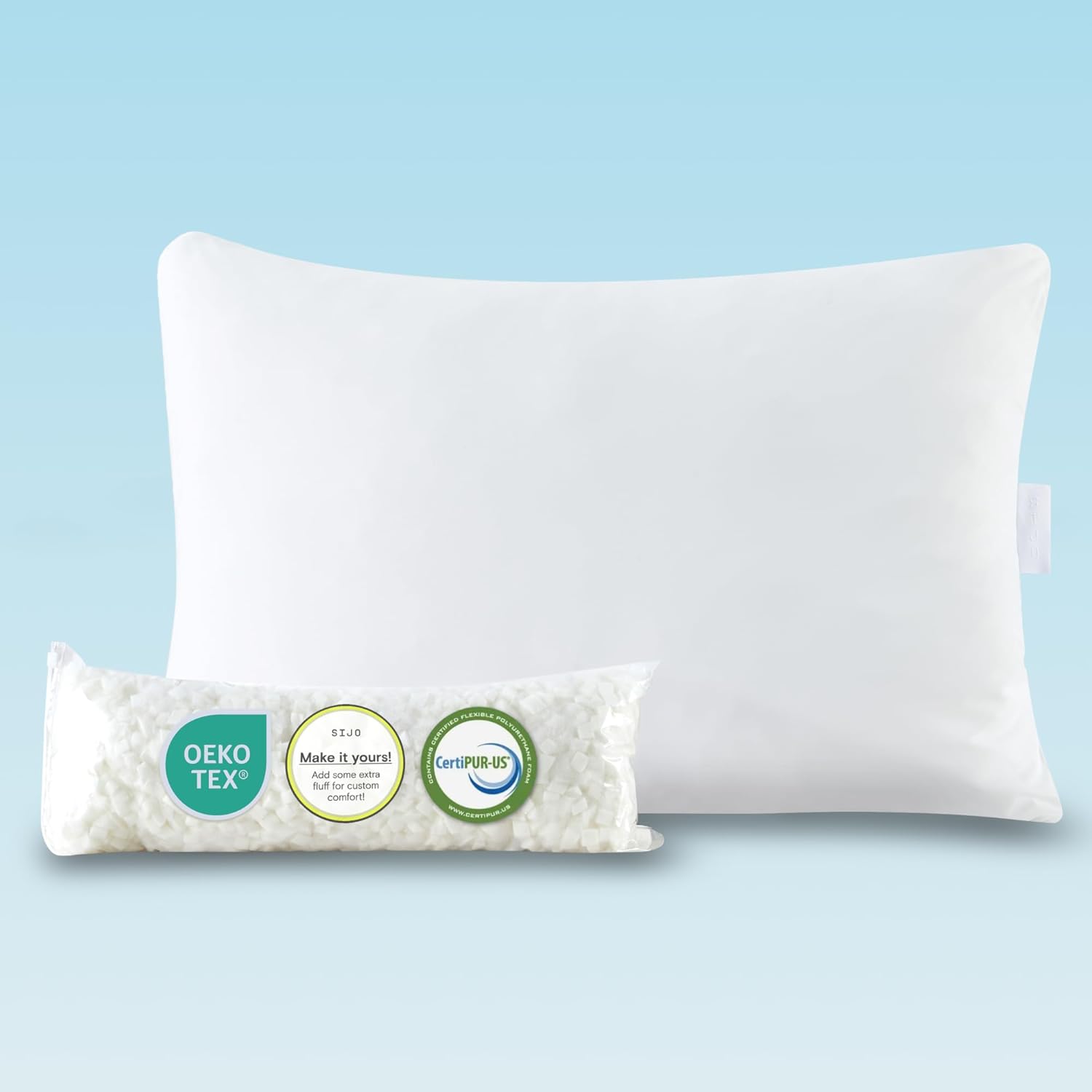 Sijo FlexCool Shredded Memory Foam Pillow