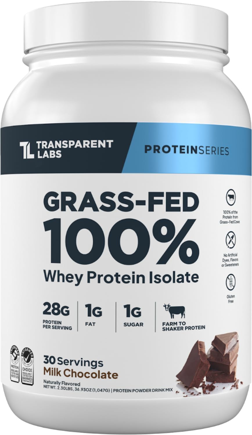 Transparent Labs Grass-Fed Whey Protein Isolate