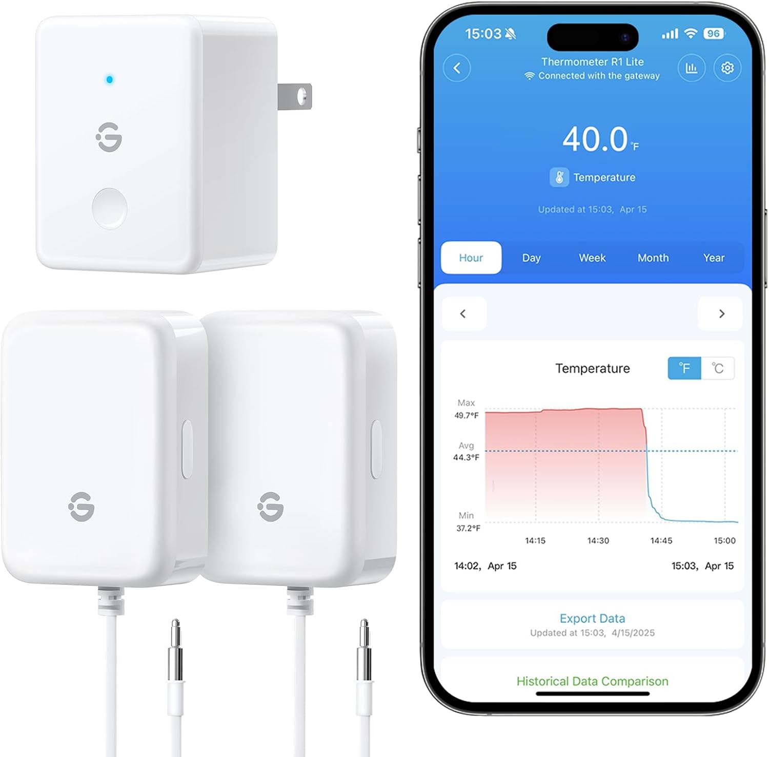 GoveeLife WiFi Refrigerator Thermometer