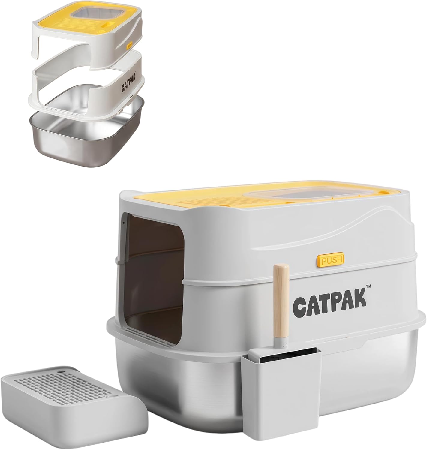 CATPAK Stainless Steel Cat Litter Box