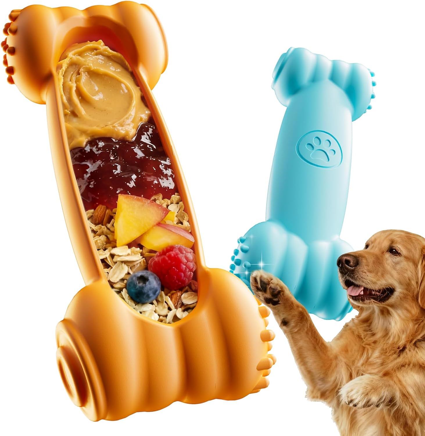 FOXMM 2-Pack Dog Chew Toys