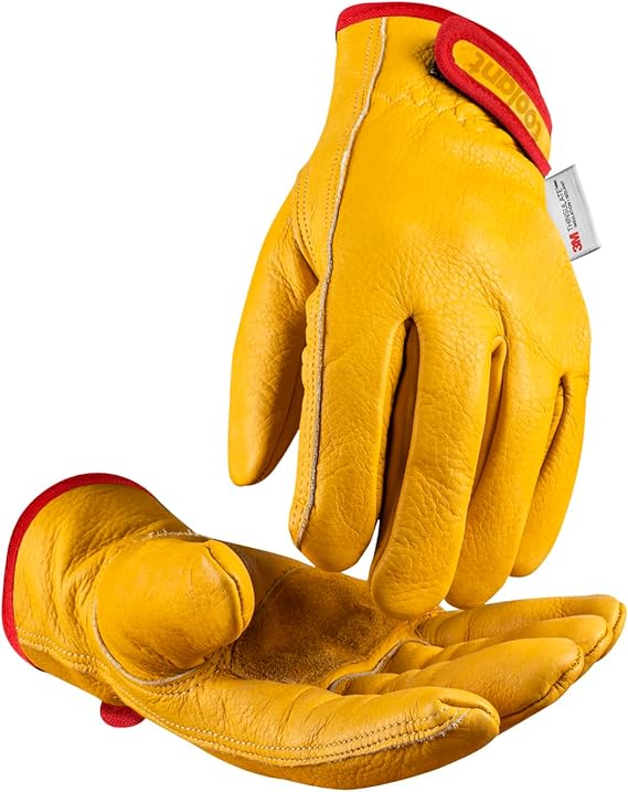 Toolant Winter Leather Work Gloves