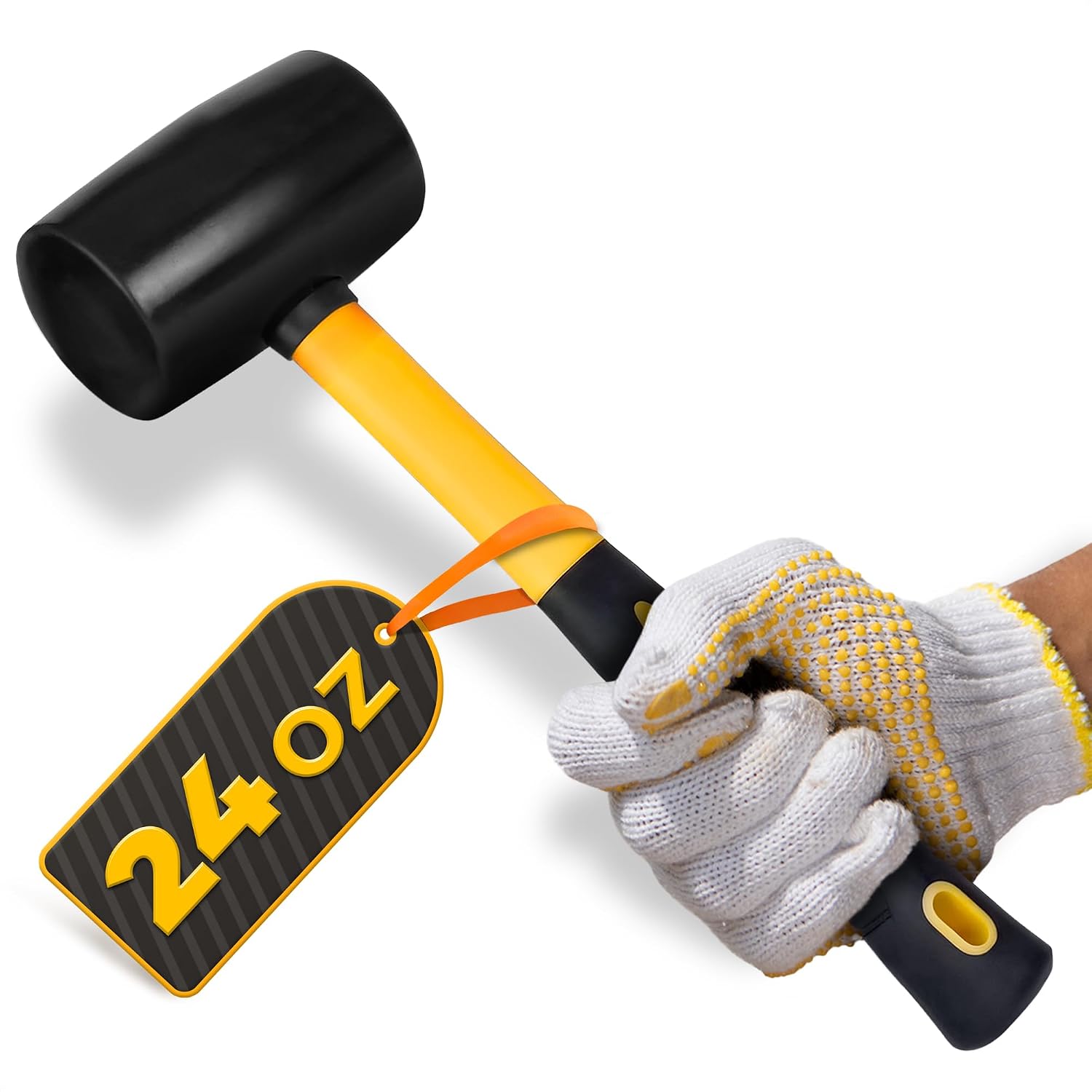 24 Oz Rubber Mallet Hammer