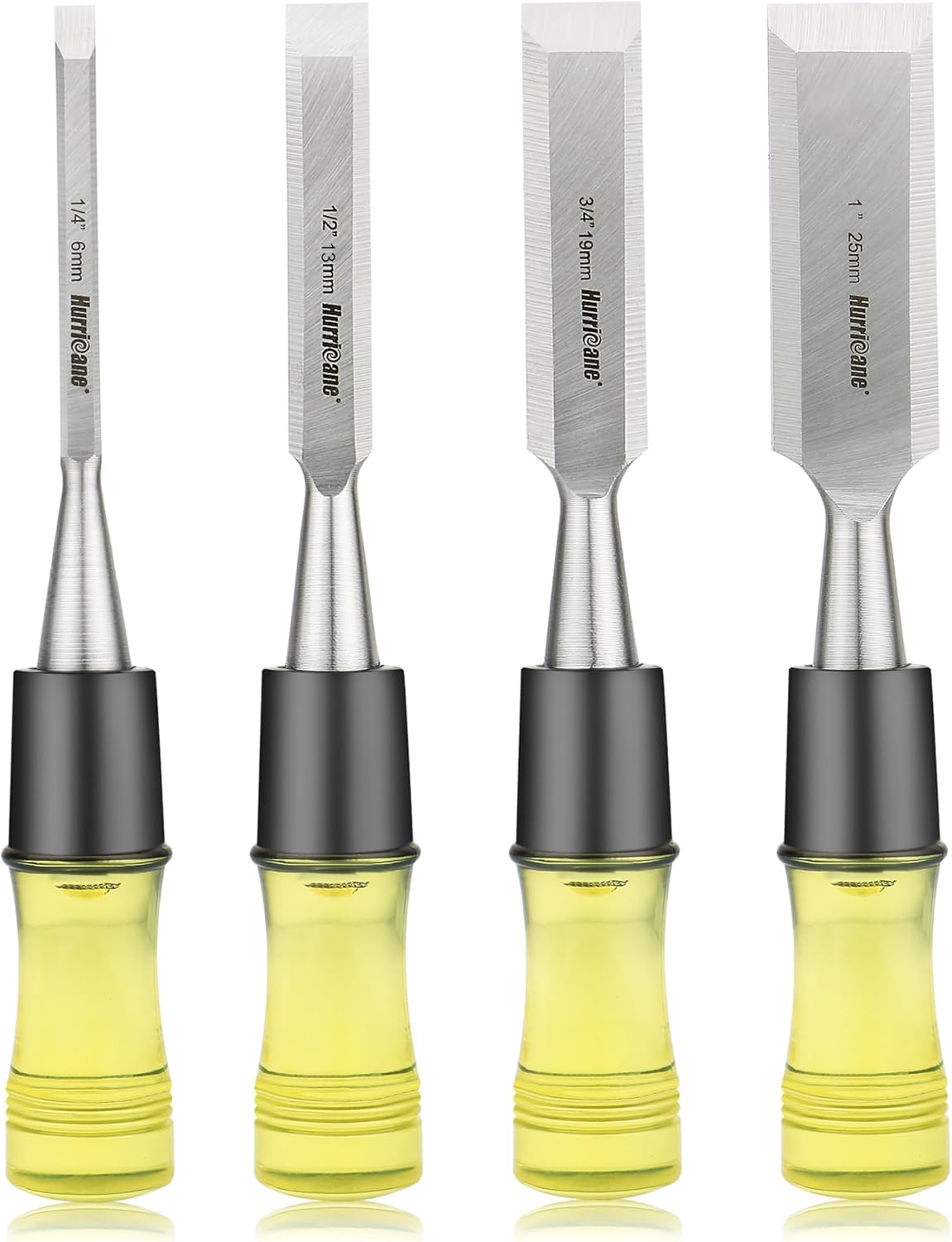 Hurricane 4 Piece Wood Chisel Set