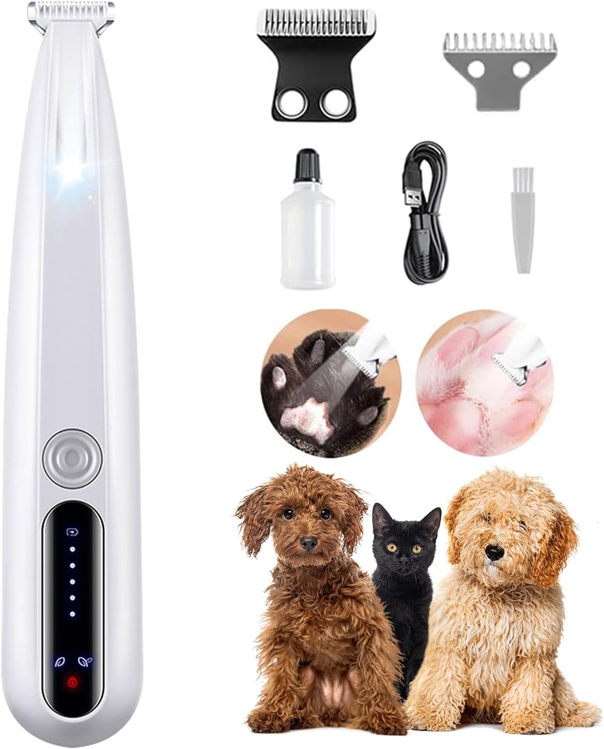MOONEON Dog Paw Trimmer