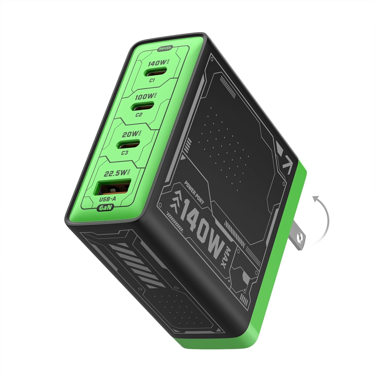 Mfish E-Rhino 140W USB-C Charger