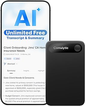 Comulytic Note Pro AI Voice Recorder