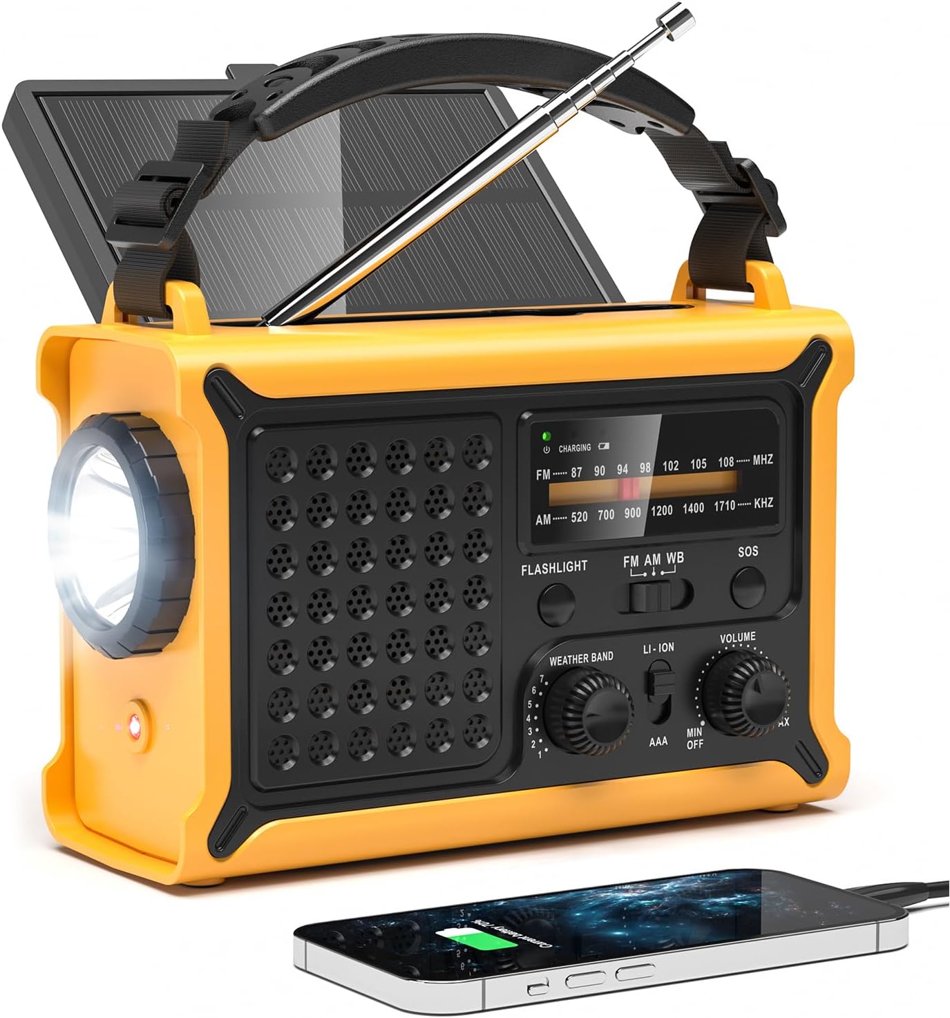 NOAA Solar Hand Crank Weather Radio