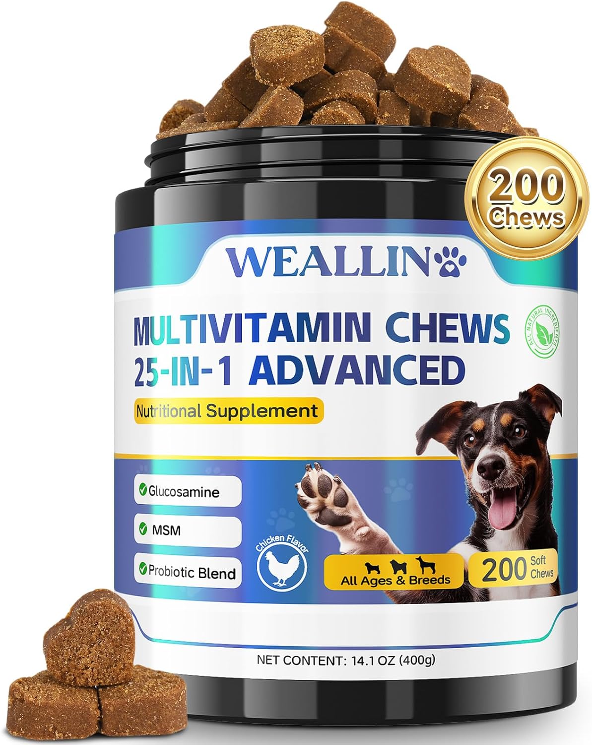 WEALLIN 25-in-1 Dog Multivitamin