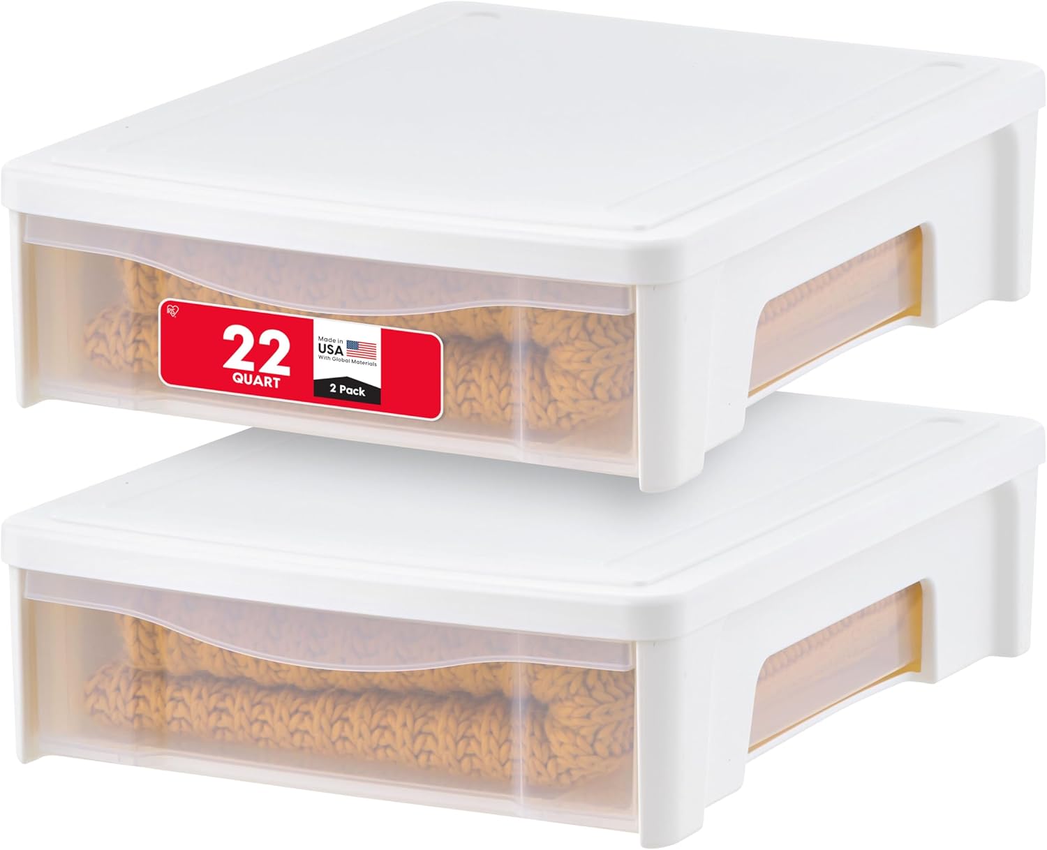 IRIS USA 22 Qt Under Bed Storage