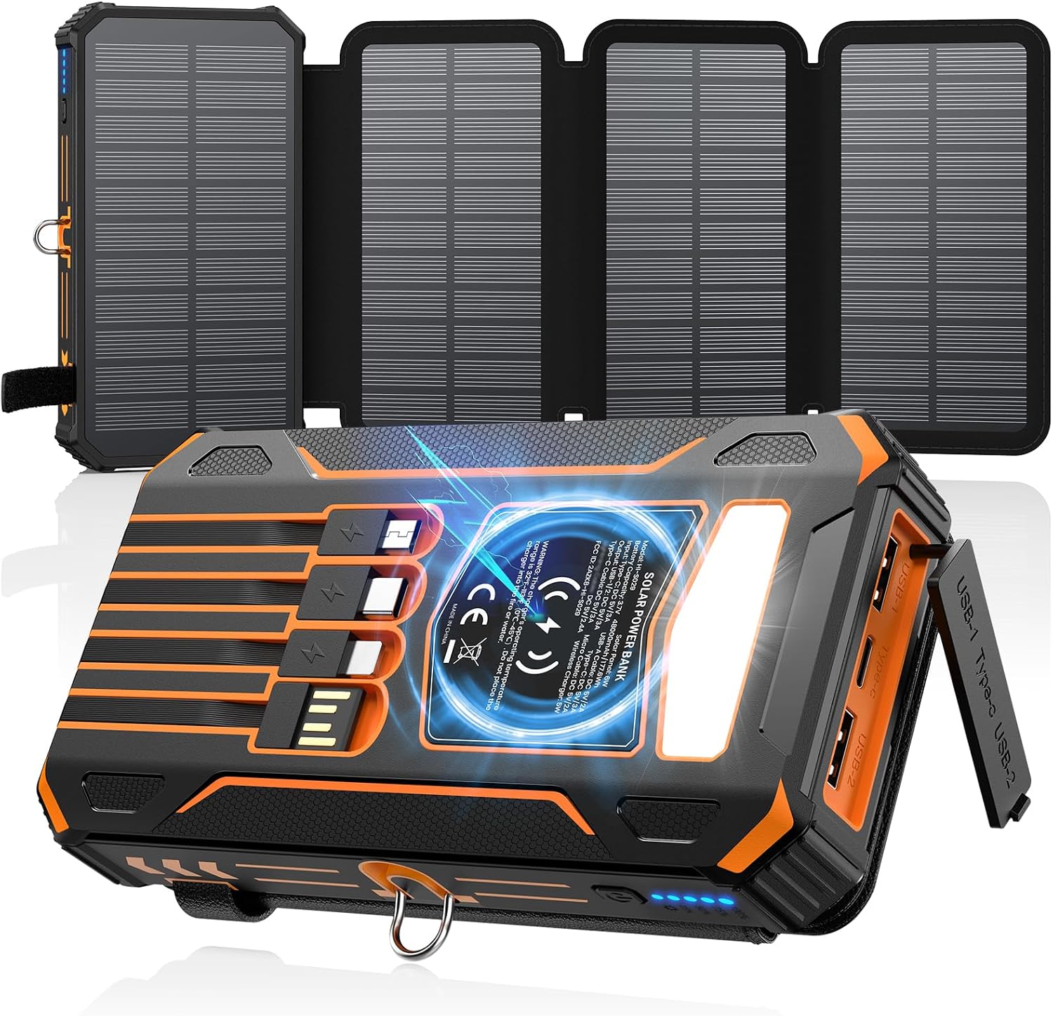 SOARAISE Solar Charger Power Bank 48000mAh