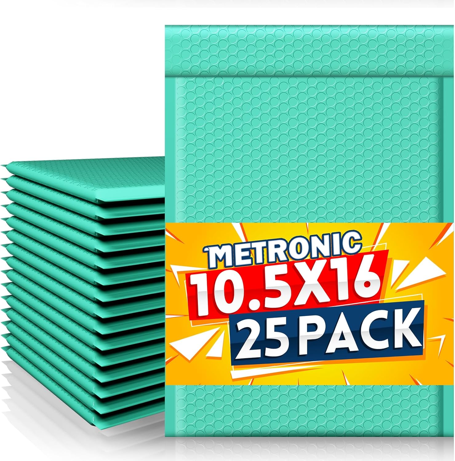 METRONIC 10.5x16 Bubble Mailers 25pack