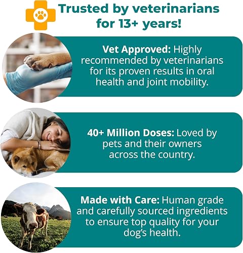 1-TDC graphic noting vet recommendation, 40 million-plus doses, and human-grade ingredients