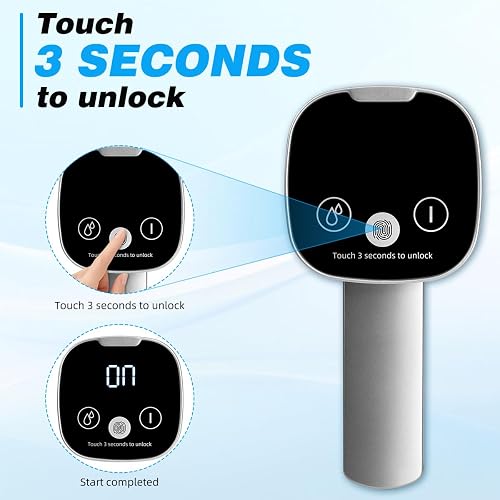 The 5 gallon water dispenser pump digital display showing pour volume