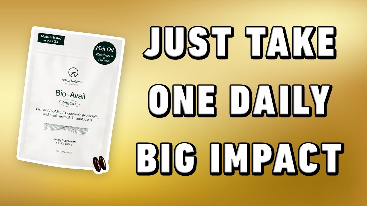 Adapt Naturals Bio-Avail Omega+ Fish Oil Supplement Review