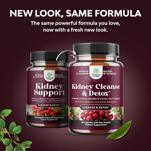 Close-up of the herbal capsules poured from the Advanced Kidney Support Supplement bottle