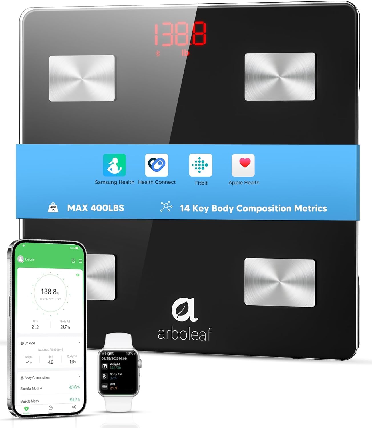 Arboleaf Smart Scale with Handle Display Review: Does the 8-Electrode Handle Deliver?