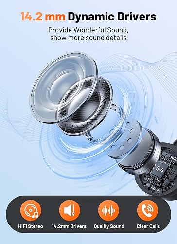 Cutaway view of the 14.2mm dynamic driver inside the BLXSounds USB C wired earbuds