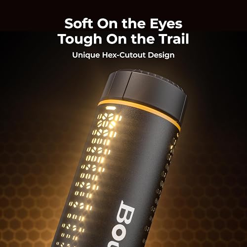 BougeRV telescopic lantern lighting an area at night