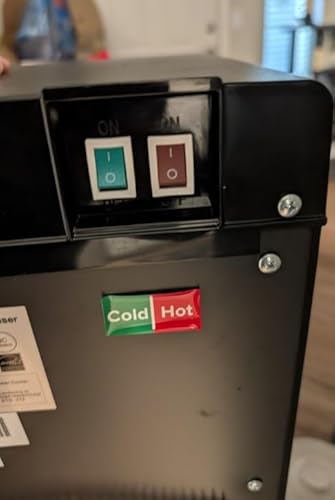 Close-up of the Brio dispenser stainless steel exterior