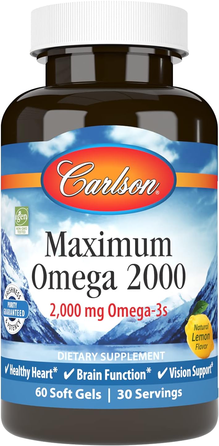 Carlson Maximum Omega 2000 Review: 2,000 mg of Omega-3s Without the Fishy Burps