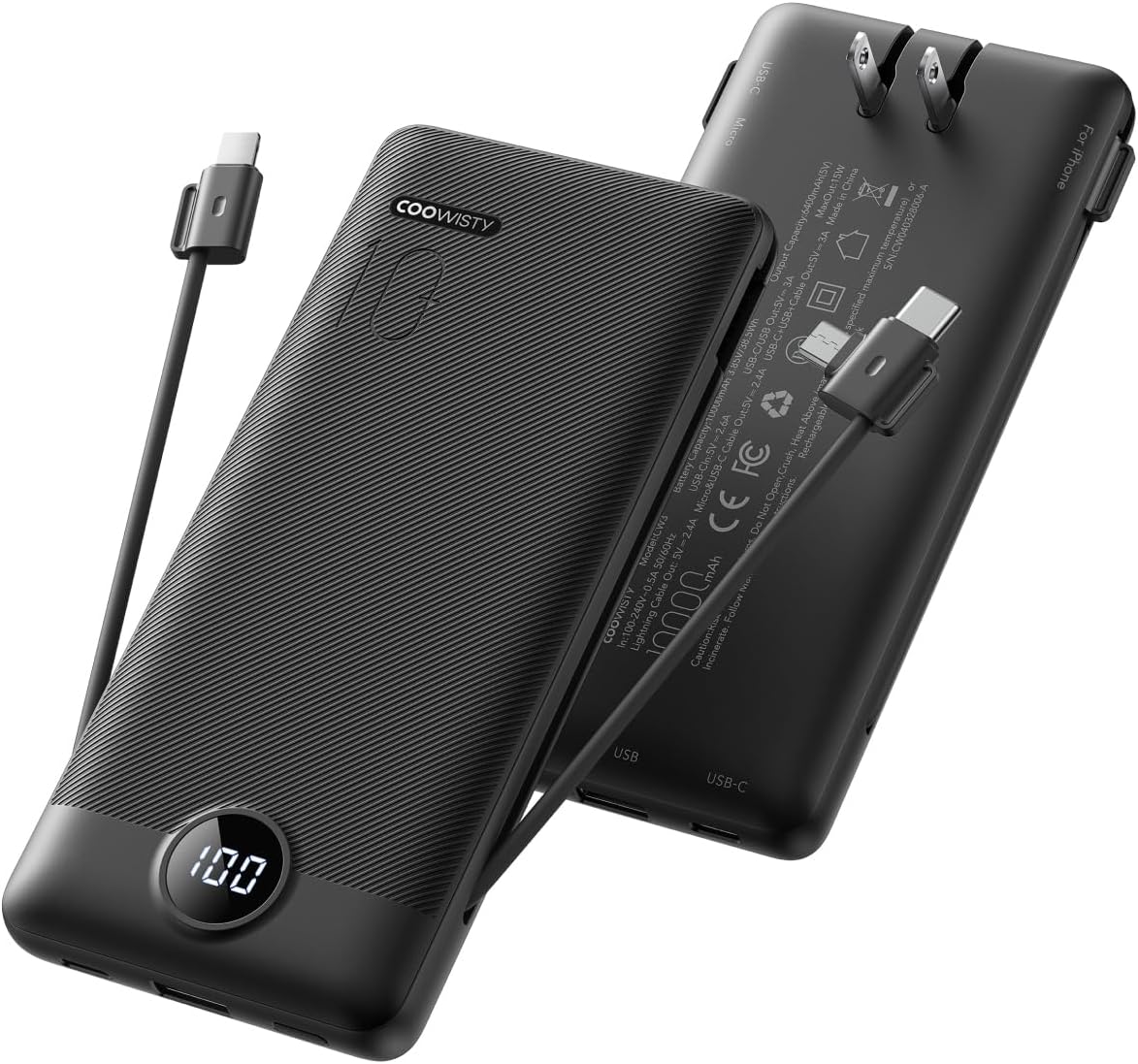 Coowisty Portable Charger with Wall Plug Review: One Device Instead of Three
