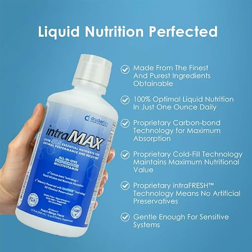 intraMAX peach mango liquid multivitamin supplement facts
