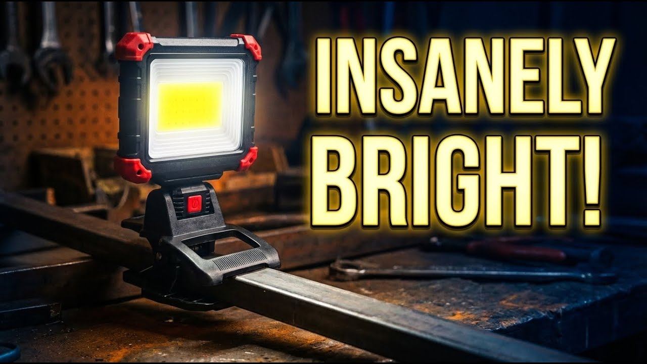 Easymaxx LED Rechargeable Work Light Review: 2100 Lumens of COB Brightness Tested