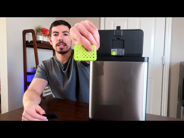 EKO compost bin placement options including wall mount