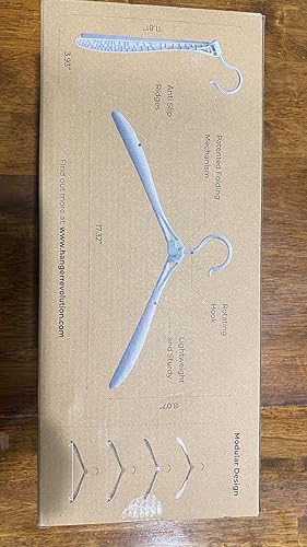 Customer photo showing Hanger Revolution hangers organized in closet