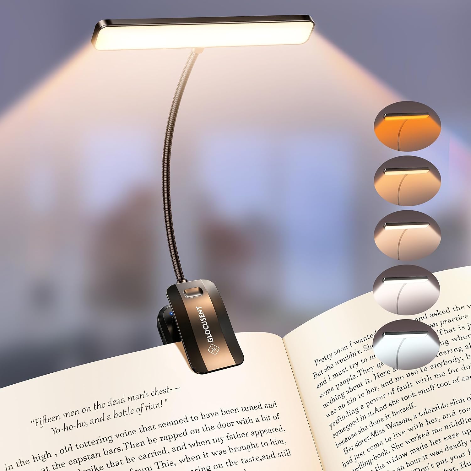 Glocusent 26 LED Rechargeable Book Light Review: A Wide Head That Lights the Whole Page