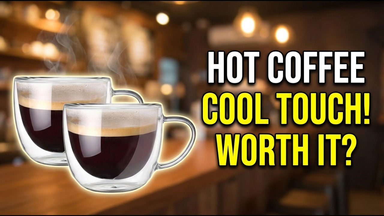 Hlukana Double Walled Glass Coffee Mugs Review: Insulation Tested