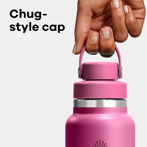 Close view of the two-tier Flex Chug Cap wide mouth and chug spout