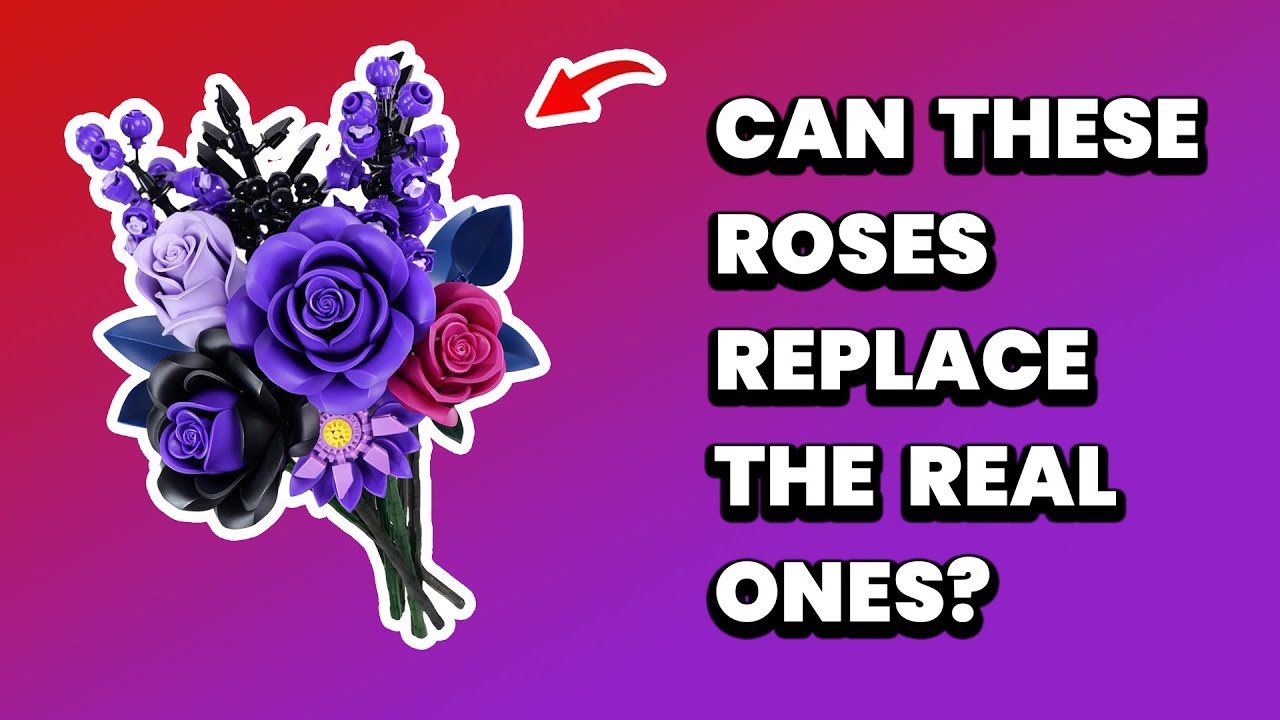 iATOM Purple Rose Bouquet Building Set Review: 12 Gothic Flowers That Never Wilt