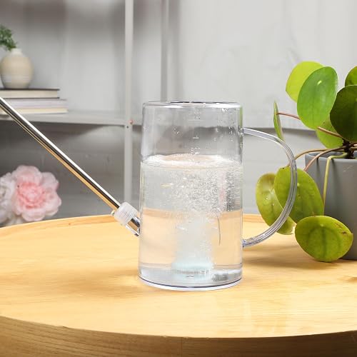 A single Instant Plant Food tablet dissolving in a glass of water