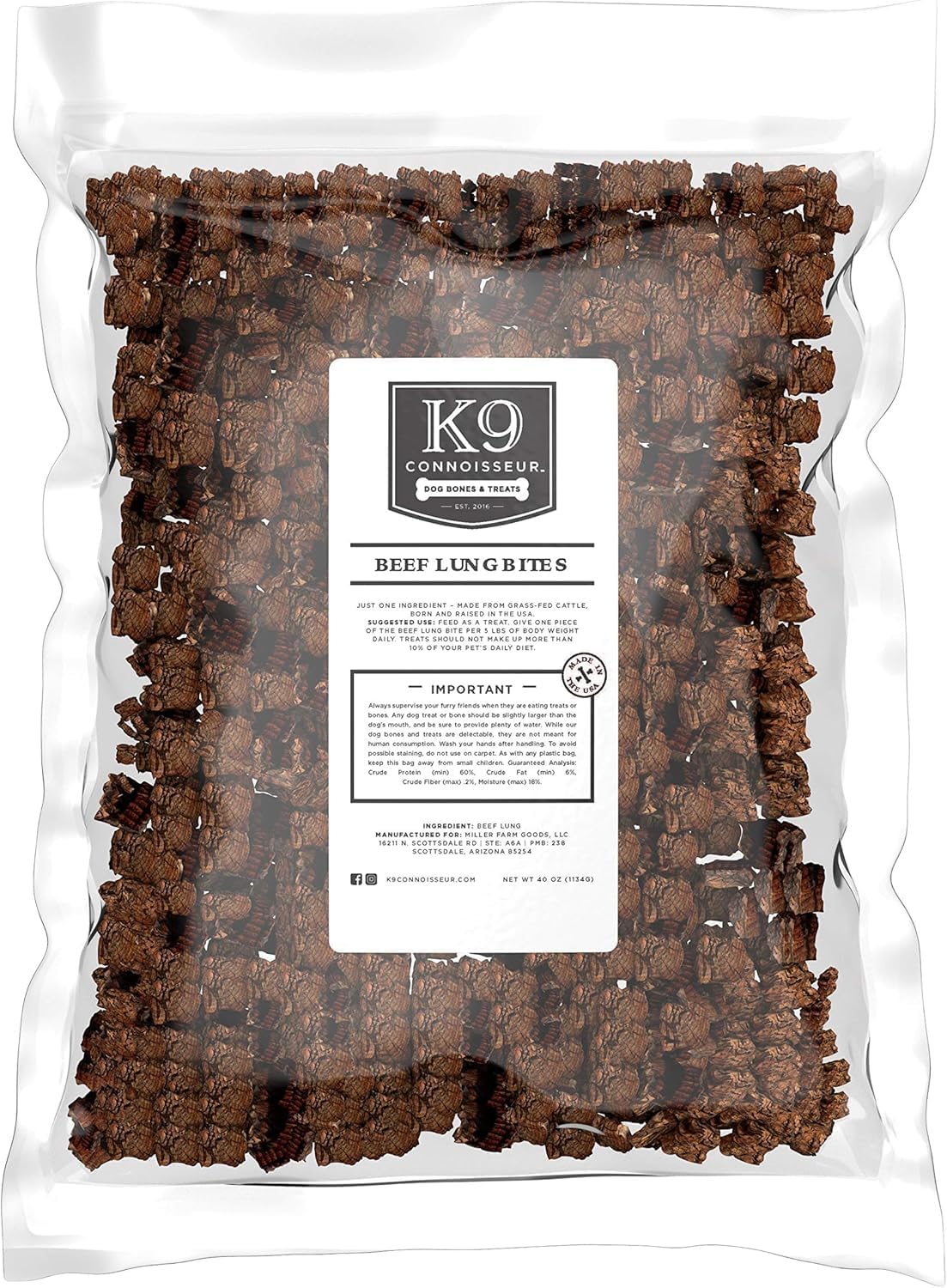 K9 Connoisseur Beef Lung Dog Treats Review: A High-Value Training Treat Tested