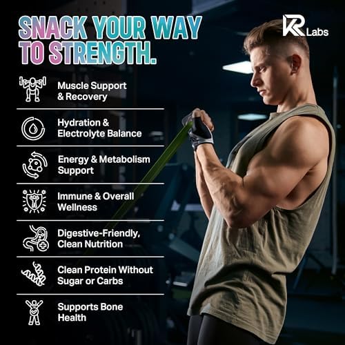KR Labs clear whey protein gummies as a grab-and-go snack