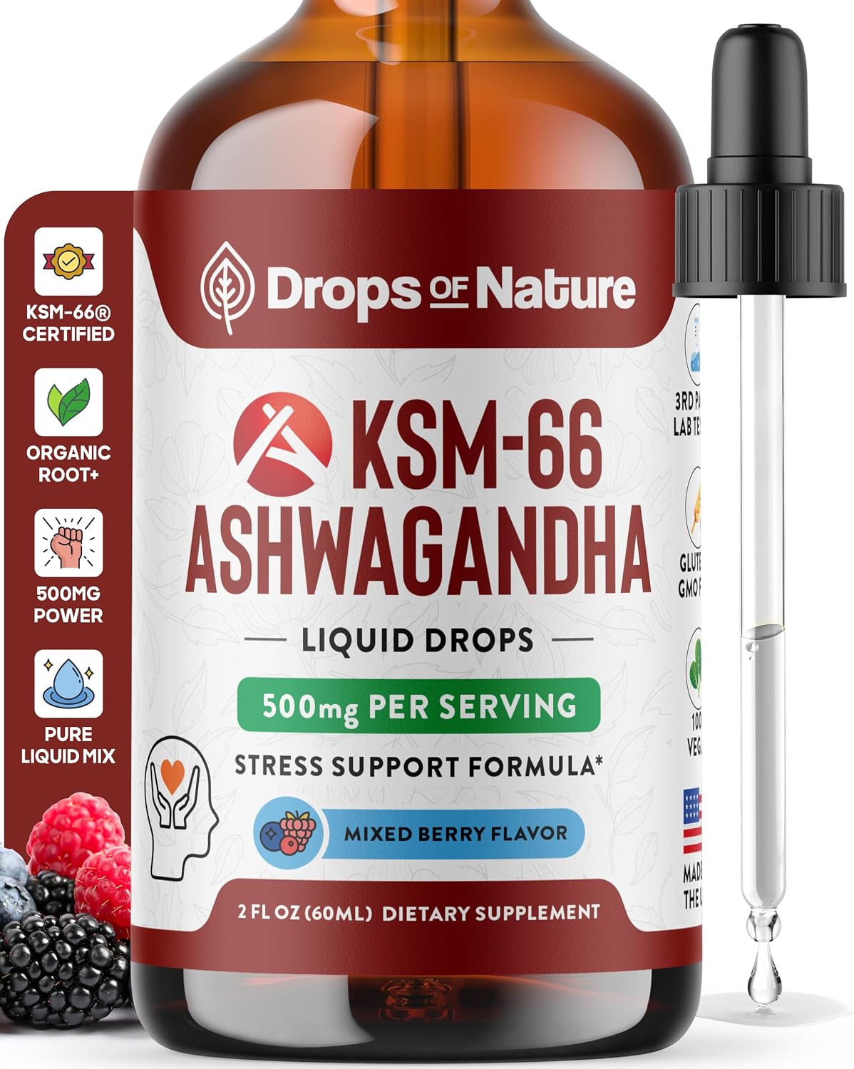 Drops of Nature KSM-66 Ashwagandha Liquid Drops Review: Does a Berry-Flavored Tincture Beat the Pills?