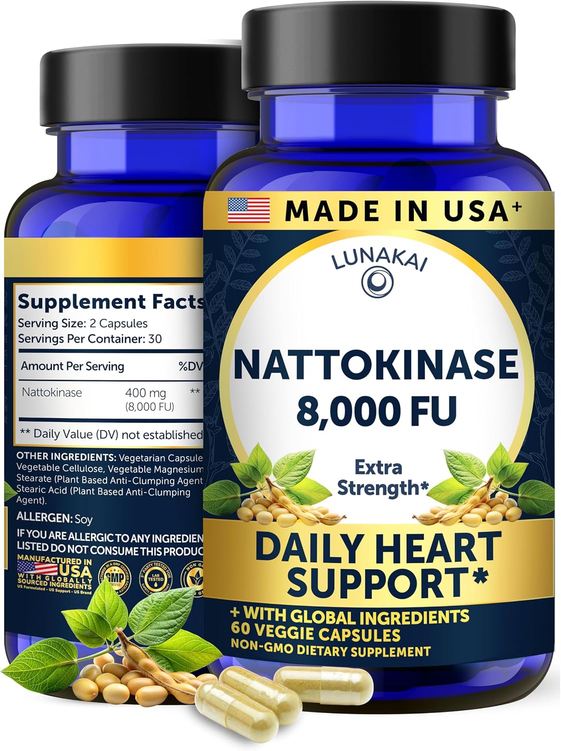 Lunakai Nattokinase Supplement Review: A High-Strength 8,000 FU Circulation Enzyme