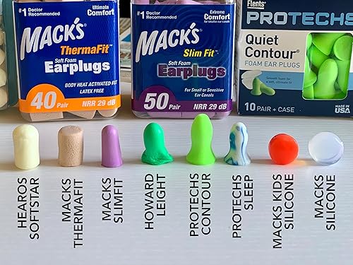 50 pairs of earplugs in flip-top container