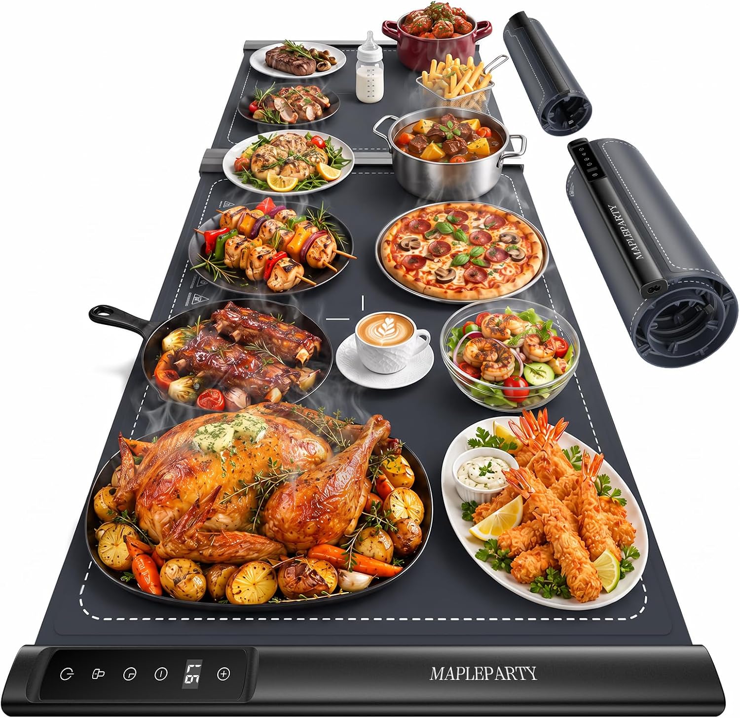 MAPLEPARTY Food Warming Mat Review: An Expandable Buffet Warmer, Tested
