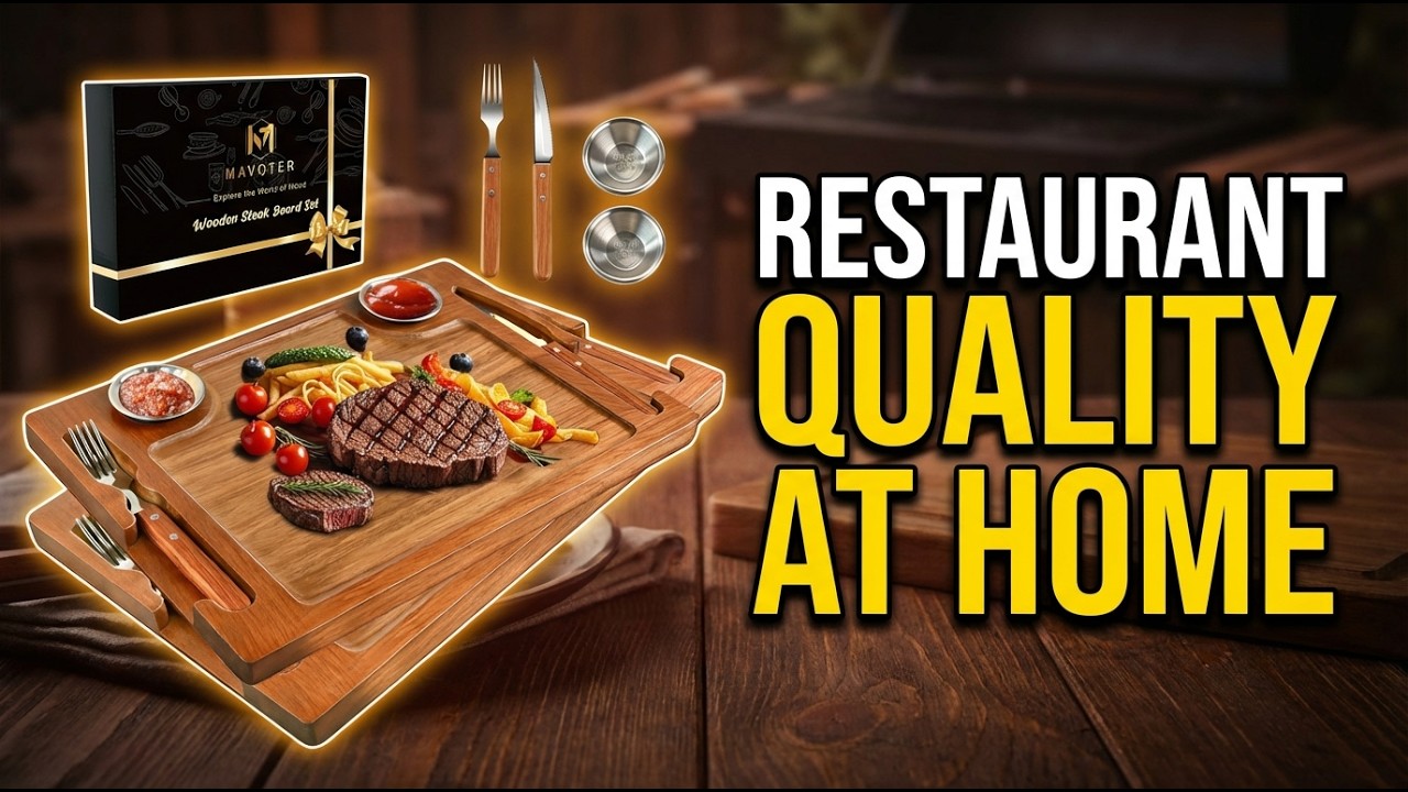 Mavoter Acacia Wood Steak Plates Review: A Complete Steak Board Set Tested
