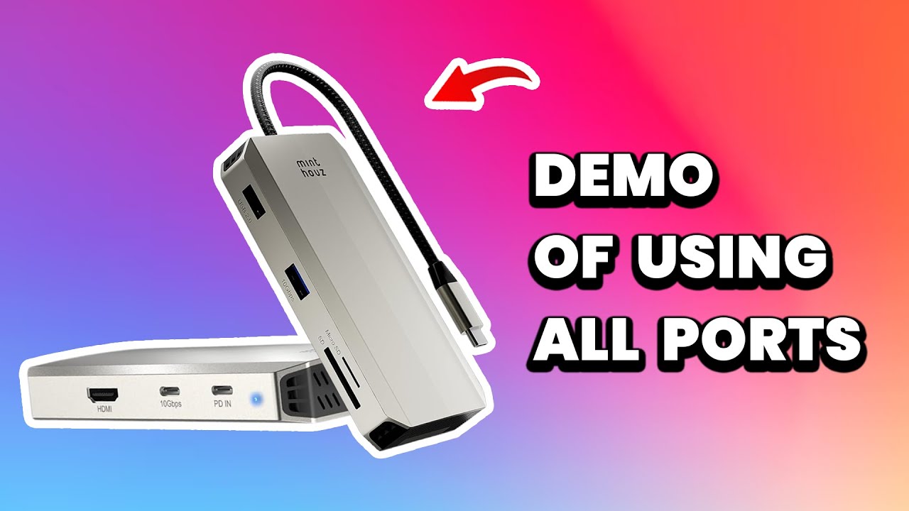 Minthouz USB C Docking Station Review: An 8-in-1 Hub With Built-In SSD Storage