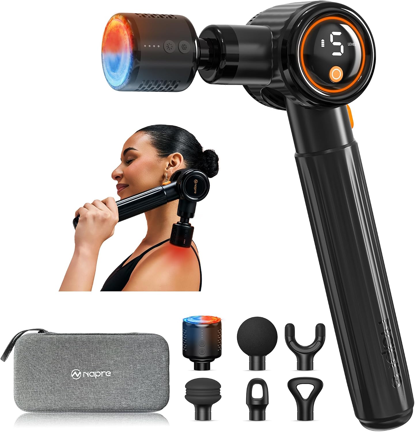 NAPRE Massage Gun With Heat and Cold Review: The Temperature Therapy Delivers