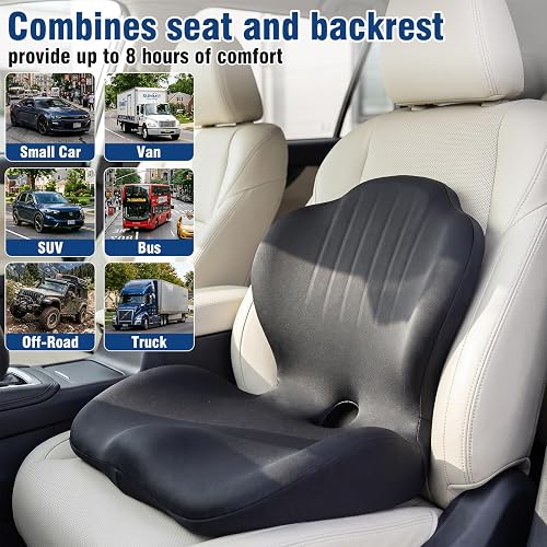 The Nisuez cushion combines a seat and a backrest in one piece for use across cars, SUVs, trucks, and vans