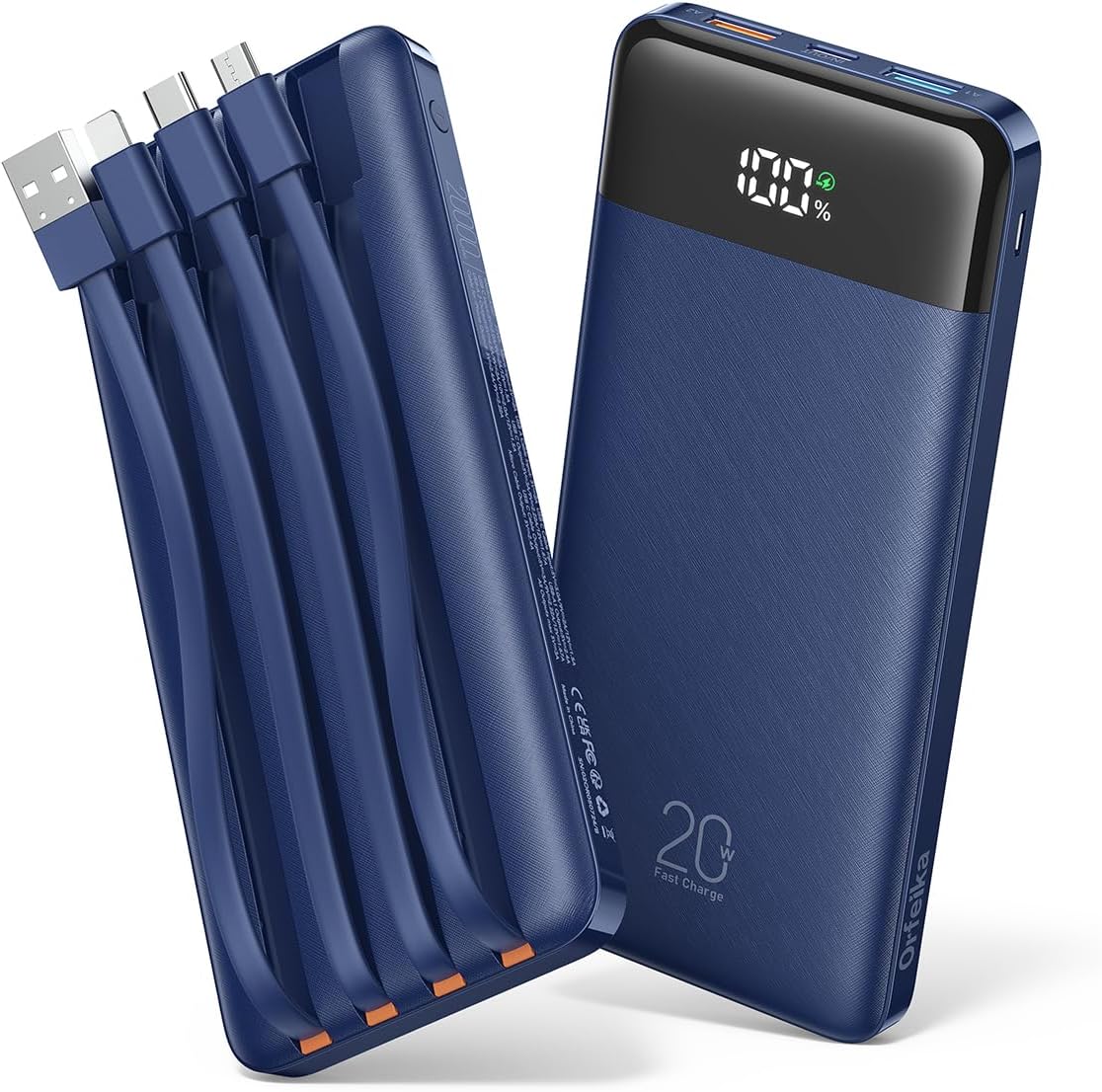 Orfeika 20000mAh Power Bank Review: 4 Built-In Cables Tested